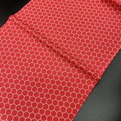 Riley Blake Designs Farm Girl Vintage by Lori Holt – Honeycomb Red C8742 1 Yd