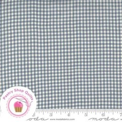 Moda FRENCH GENERAL WOVEN GINGHAMS 1223 21 Blue Woad Pearl Quilt Fabric