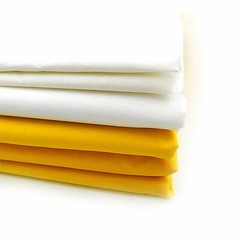 INTBUYING 3 Yards/SET Silk Screen Fabric Mesh 110M 43T White 50″ Width
