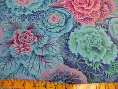 Kaffe Fassett Cotton Fabric 1 FQ Blue Purple Brassica Classics Lg Floral Print