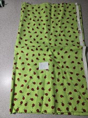 Lot Of 9 Animal Fabric Mix 10.5 Yards Vintage 1992 Cow Horse Cat Chick Lady Bug