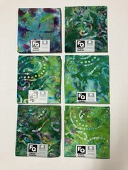 50 Batik Fat Quarter FQ Lot Joann Fabric Cotton Yellow Blue Pink Green Purple