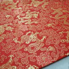 DIY Oriental Chinese Fabric Dragon Brocade Kimono Hanfu Cheongsam Dress Cloth