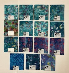 50 Batik Fat Quarter FQ Lot Joann Fabric Cotton Yellow Blue Pink Green Purple