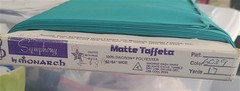 Vintage 5YDS Seafoam Green Symphony Polyester Dacron Matte Taffeta 64″ W Fabric