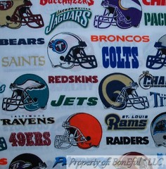 BonEful Fabric FQ Cotton Quilt MLB NLB USA VTG All Sport Team Logo Baseball Kid