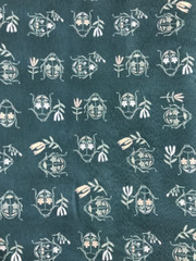 Flowers Beetles Teal Blue – Merriweather – Art Gallery Fabrics – Premium Cotton