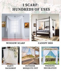 Warm Home Designs Xxl Wedding Arch Draping Fabric Bundle Has 2 360 Inch 30 Ft