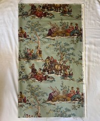 Kravet Guinevere Pastoral Print Cotton Upholstery Fabric 1.3 yards 54″x47″