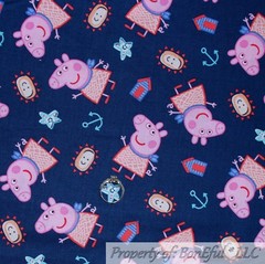 BonEful FABRIC FQ Cotton Quilt Blue Tonal Ice Hockey NHL Sport Mask L Boy School