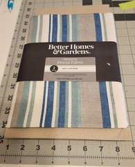 Better Homes & Garden 100% Cotton 72 x 45 Precut Fabric Mixed Stripe Teal