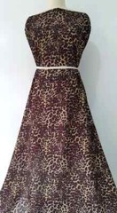55” Wide By Yard Africa Leopard Fabric Soft Dress Abaya Material Viscose Rayon