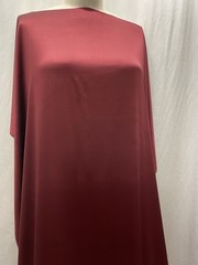 98% Silk Charmeuse 2% Lycra Rich Burgundy Fabric 2 yards 30″ Long 42″ Wide
