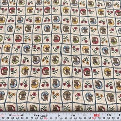 Vintage Little Quilts for Fabri-Quilt Kittens in Baskets Cotton by the HALF YARD