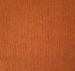 1 yd Sailors Rest World Art Group P&B Textiles Rust Brick Fishing Village Boat