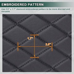 Quilted Vinyl Faux Leather 63″ Wide 6mm Foam Car Headliner Upholstery 1 Yard