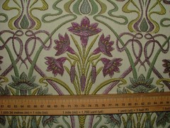 Art Nouveau Jacquard Fabric 1.9 Metres Tiffany Mulberry Curtain Upholstery