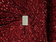 Stretch Velvet with Luxury 5mm Shiny Sequins all over 2-way stretch 58/60” – 15+