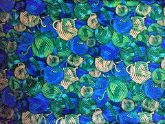 Yarn Balls Fabric 55″x43″ Knitting Smith and Milligan for AvLyn Inc