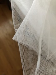ITALIAN Real Illusion 2-WayStretch Tulle FABRIC 59″ Marco Lagattolla IVORY