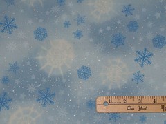 Radiant Holiday Frost Christmas Snowflake Kaufman Fabric by 1/2 Yrd #15165-254