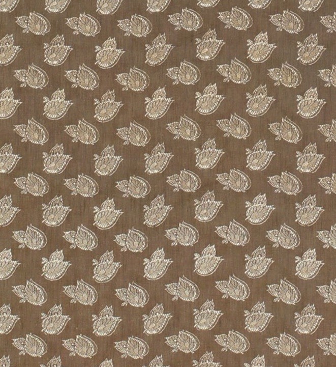 SOANE BRITAIN FABRIC ‘BURDUR LEAF – CHESTNUT’ 3 METRES (300cm) 100% LINEN
