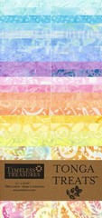 Timeless Treasures Tonga Treats – PASTEL – (40) 2.5″ Batik Fabric Strips