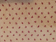 Gold & Deep Red Floral Print Quality Cotton Fabric Made in Japan Hobby Lobby 2 C