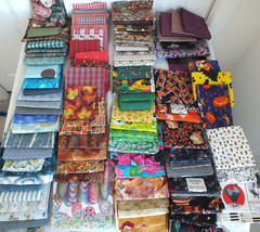 Mixed lot of 100 FAT QUARTERS quilting 100% cotton fabric a few larger