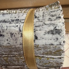 Jelly Roll 2.5 X 42” Gray With Gold Metallic Cotton Roll