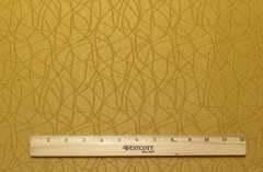 CRYPTON® SWIRLY MARIGOLD YELLOW GEOMETRIC STAIN RESISTANT FABRIC BY THE YARD
