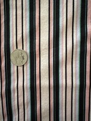 Blank Quilting Stripe 100% Cotton Fabric Pink Black Green 1 Yard x 42” Wide