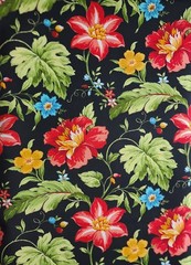 Solarium Outdoor Fabric Floral Print UV Fade Resistant 54″ Wide Approx 3 Yards