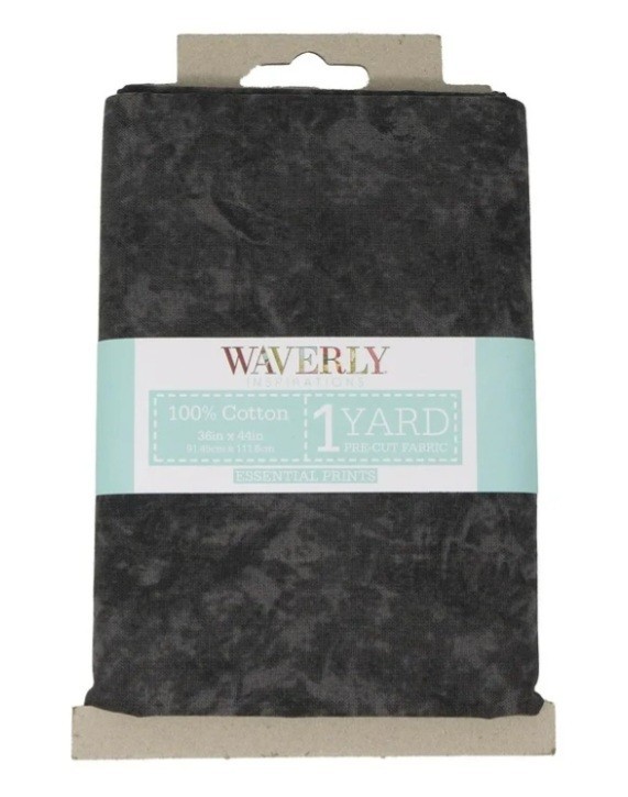 Waverly Inspirations 1 Yard Pre Cut Onyx Batik Print 100% Cotton 36″ x 44″