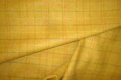 1 of 6 yds Brentano Fabric Scene Wooden pencil Plaid 15 oz Upholstery 58″w BTY