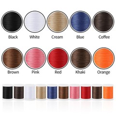 10 Spools Extra Strong Upholstery Thread, Bonded 218 yards, Common colors