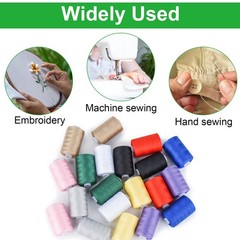 Simthread All Purpose Sewing Thread, 4 Spools Each 1000 Yards of Black