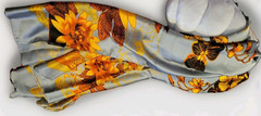 LONDON Women’s Satin Silky Scarf Gift Box Large Lightweight Silky Smooth180x70cm
