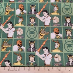 Marvel Fabric Loki Nexus Event 100% Cotton From Camelot BTY