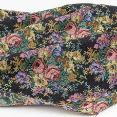 Vintage French Rose Floral Flower Jacquard Tapestry Upholstery Decorator Fabric