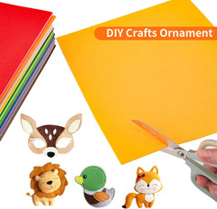 40PCS 12 X 12”(30 X 30Cm), 2Mm Thick Stiff Felt Fabric Sheets Assorted Colours F