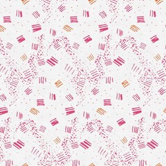 Paintbrush Studio Fabri-Quilt On Your Mark – Scritch – White Pink Blender