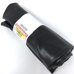 Fabric Remnant Almost a Yard – Black Shiny Stretch Poly 60″ x 0.944 yd Costume