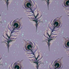1m x 1.50m Viscose Peacock Feather 100% Viscose – Lightweight – Lilac