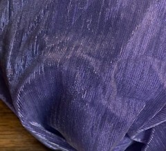 Remnant Vintage semi sheer Sparkling Lavender Silver Lurex Stripe Knit fabric