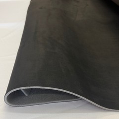 Foam backed faux suede headliner repair fabric-Black- BY THE YARD