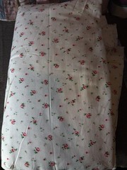 2 Yards Cotton Fabric Pink Rose Floral Print Quilting Sewing Craft 56” Wide