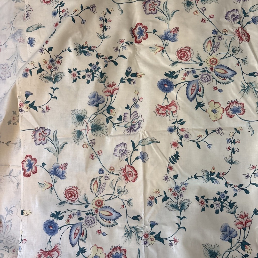 Laura Ashley Vintage Chinese Silk Chintz 48″ x 346″ 100% Cotton NOS