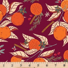 Season & Spice Autumnal Spice AGF 26602 Cotton Fabric half yd cont cuts