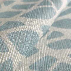 CF Stinson Crypton Upholstery Fabric Spa Blue Sylvan Print 54″ By The Yard
